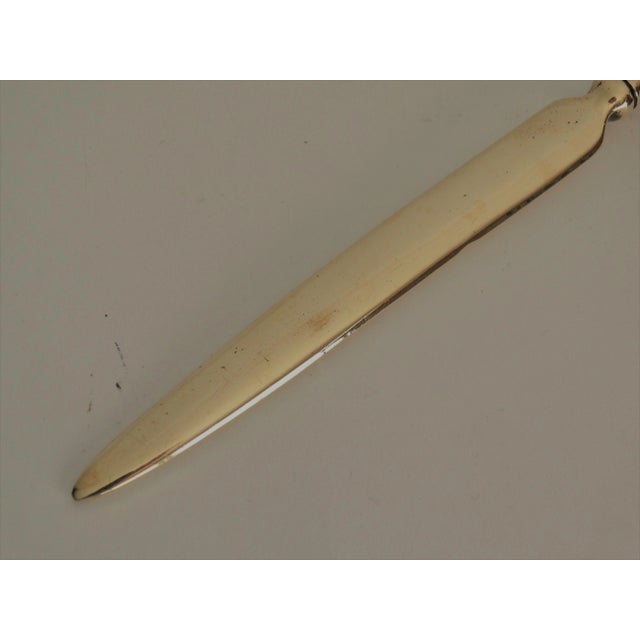 English Brass Soldier Letter Opener For Sale - Image 4 of 6
