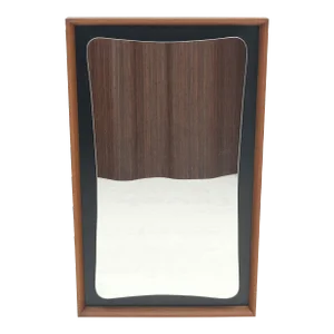 1970s Vladimir Kagan Mid-Century Modern Walnut Wall Mirror