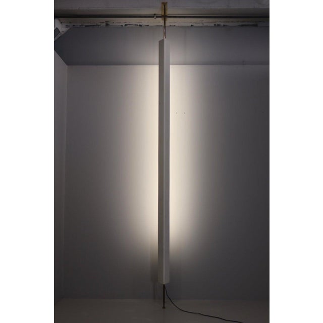 Model LT8 floor lamp by Osvaldo Borsani. Designed and made in Italy, circa 1950s. Enamelled metal, brass. Original...