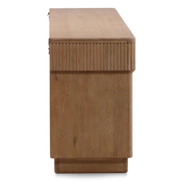 Newport Fluted Oak Sideboard For Sale - Image 4 of 8