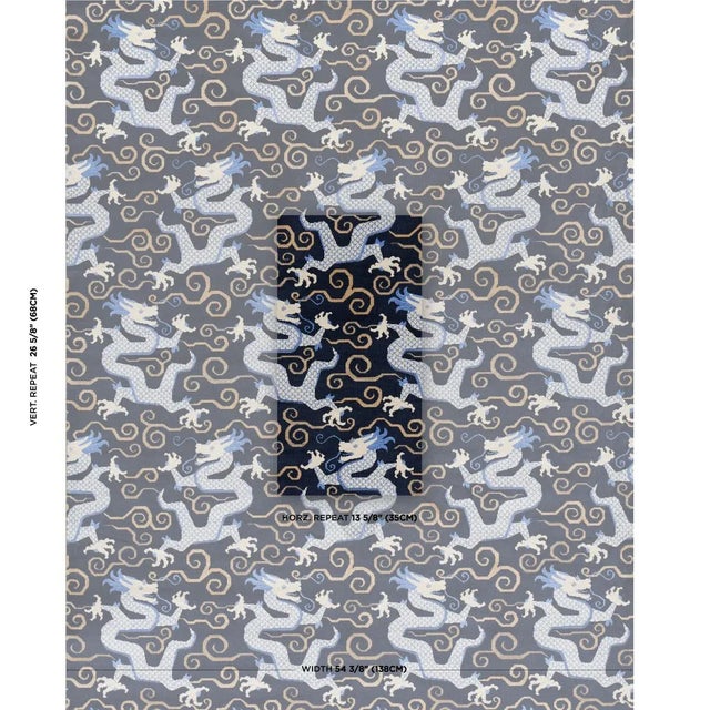 Inspired by chinoiserie motifs, this fabulous, fantastical dragon pattern was dreamt up by our in-house design studio....