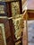 French Grand French Louis XVI Style Cabinet – Rich Wood Finish With Gold Leaf & Ornate Bronze Details For Sale - Image 3 of 4