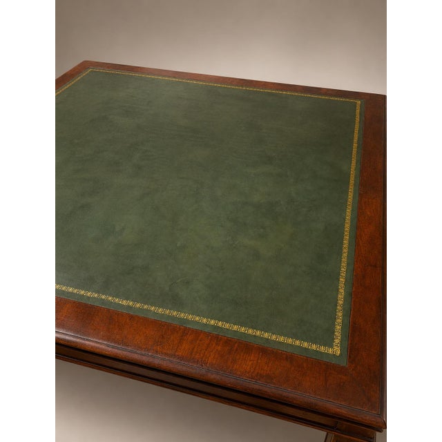 Monumental 19th Century Mahogany Campaign Partner’s Library Desk For Sale In Providence - Image 6 of 12