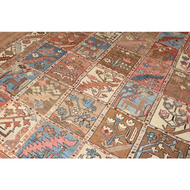 Antique Persian Heriz Pictorial Room Size Rug For Sale - Image 18 of 18