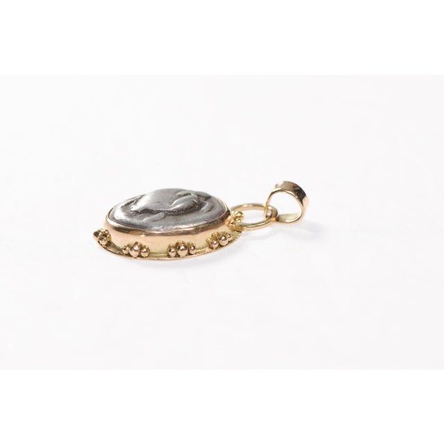 A Greek Stater Silver [Coin] of a Turtle W/ 18k Gold Trim & Orbs For Sale In Atlanta - Image 6 of 12