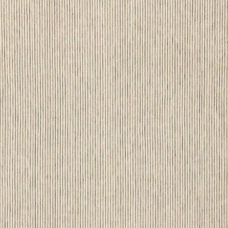 Schumacher Mackay Linen Stripe Sheer Fabric in Ash For Sale