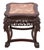 Chinese Chinese Hardwood and Marble Low Pedestal Table For Sale - Image 3 of 4