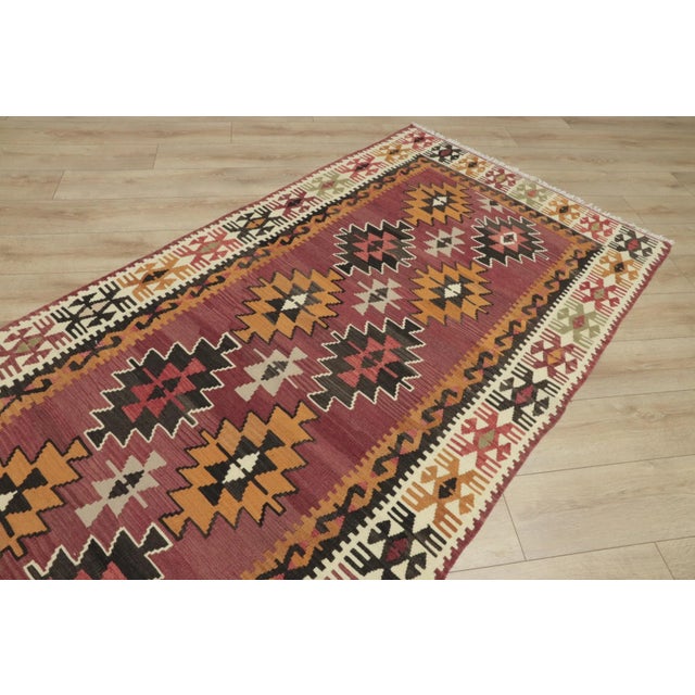 1950s Southwestern Hand Knotted Kilim Rug For Sale In Sacramento - Image 6 of 13