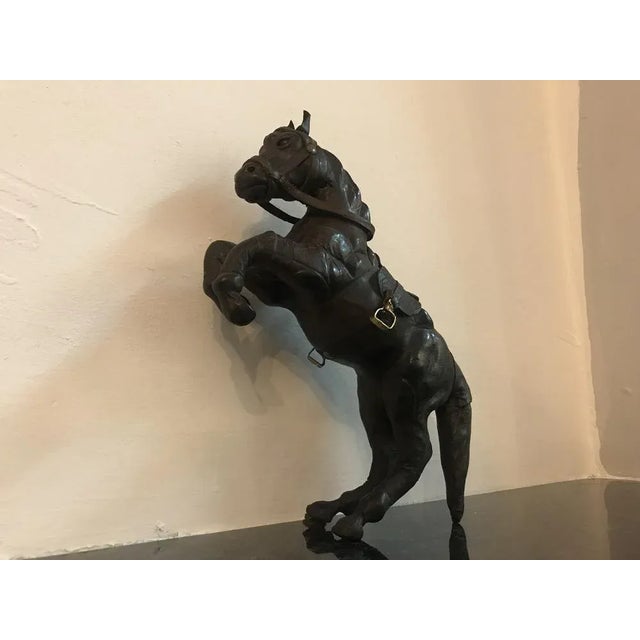 Leather Horse Figurine, 1950s For Sale - Image 3 of 18