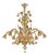Venetian Scenographic Sunflowers Amber and Green Murano Glass Chandelier by Simoeng for Simoeng For Sale