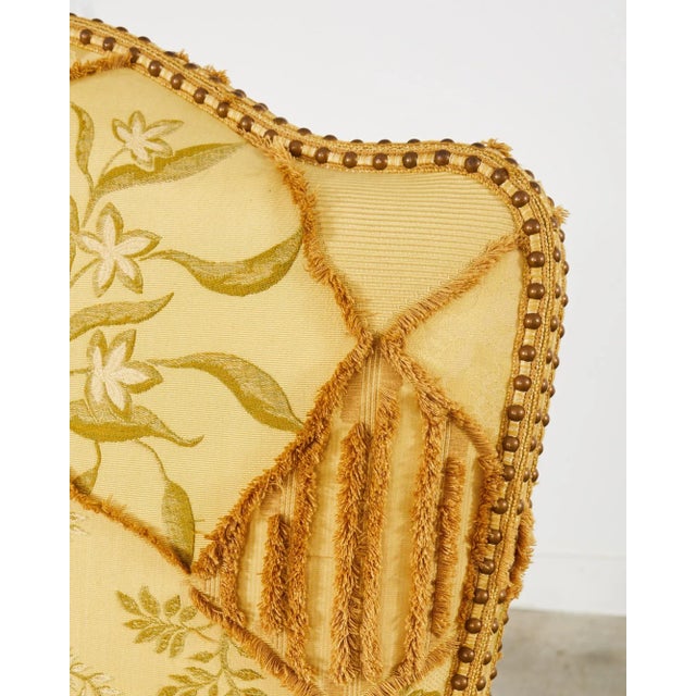 Hendrix Allardyce Italian Baroque Style Gilt Throne Chair For Sale - Image 10 of 12