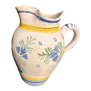 1950s Henriot Quimper Pitcher | 32 Oz. For Sale