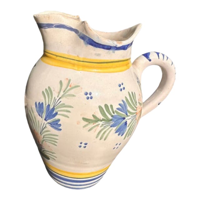 1950s Henriot Quimper Pitcher | 32 Oz. For Sale