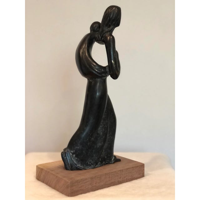 Early 20th Century Sculpture of Woman and Child For Sale - Image 11 of 12