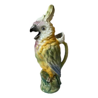 Vintage Earthenware Pitcher, 1920 For Sale