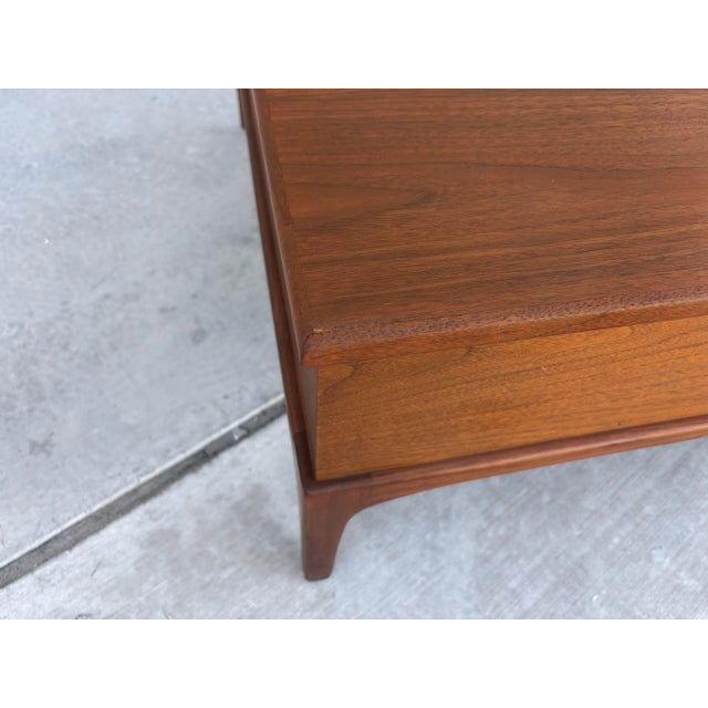 Mid-Century Modern “Rythm” Walnut Coffee Table With Storage by Lane Furniture For Sale - Image 12 of 12