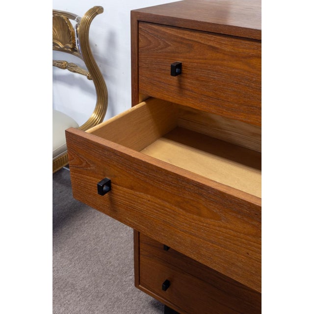1970s Vintage 1970s Mid Century Modern Inter Continental Design Teak 5 Drawer Dresser For Sale - Image 5 of 7