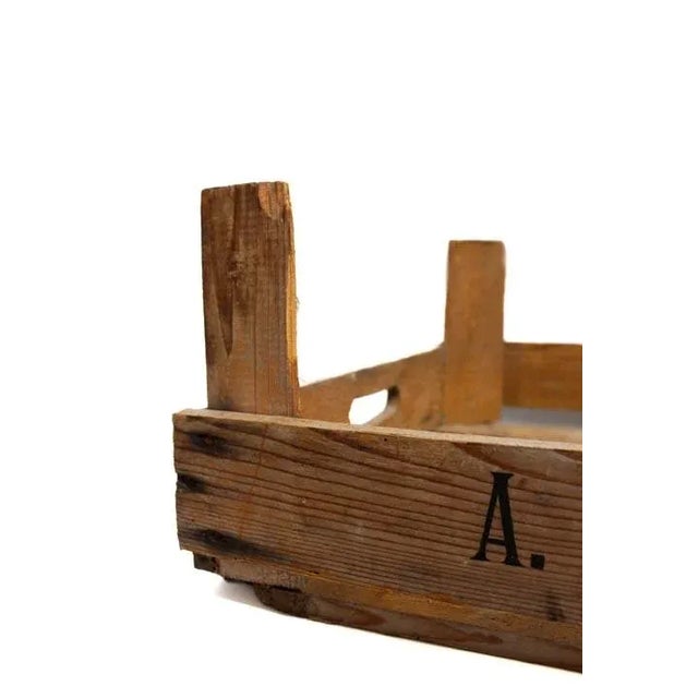 Tulip Tray W/ Wood Slats "A. Keen" 1967 For Sale - Image 4 of 9