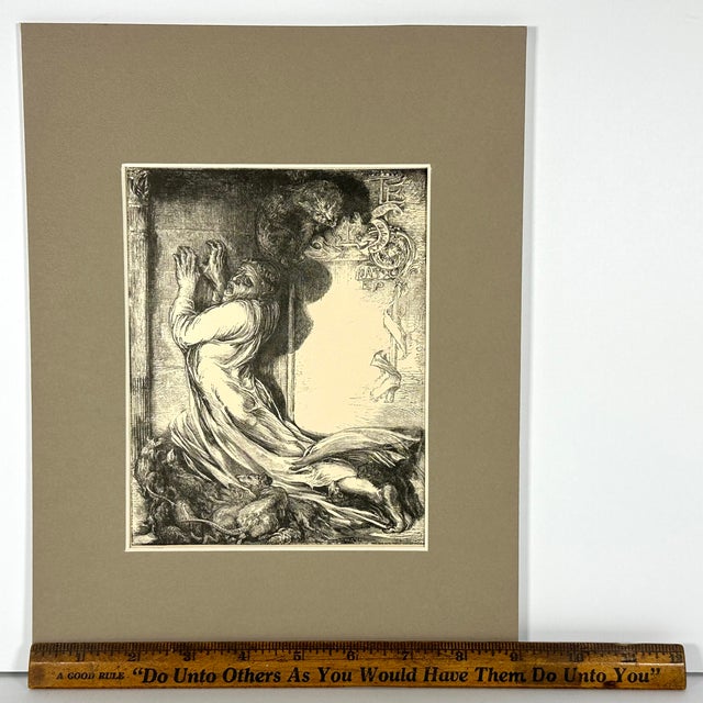Early 20th Century The Rats Devour Bishop Hatto by Henry Marsh After John La Farge For Sale - Image 10 of 10