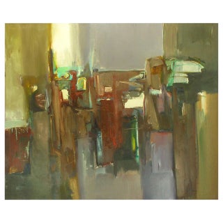 Janine Collier Oil on Canvas Titled "Berceuse" American, 20th Century For Sale