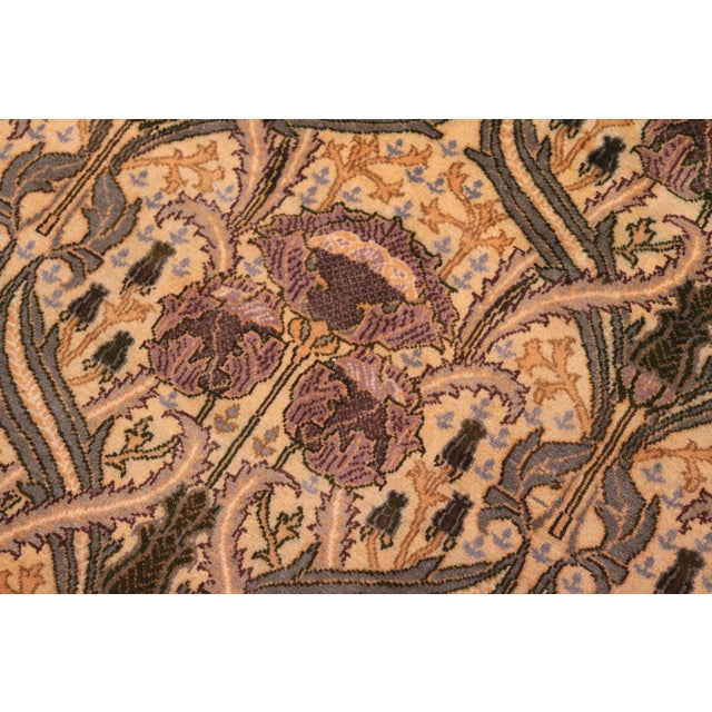 Shabby Chic Shabby Chic Hamjolie Pak-Persian Gold/Green Wool Rug - 9'1'' X 12'2'' For Sale - Image 3 of 8