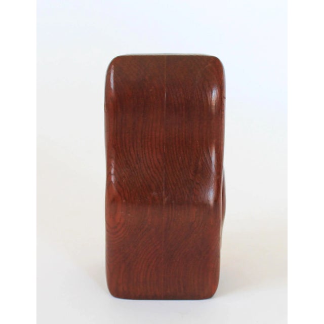 Wood Vintage Hand Crafted Redwood Owl Trinket Box For Sale - Image 7 of 8