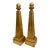 Pair of Carved Italian Giltwood Obelisks For Sale