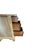 Glass White Distressed French Country Gustavian Style Vanity & Matching Scroll Mirror For Sale - Image 7 of 11