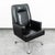 1960s Mid Century Modern Lounge Chair Black Swivel Office Rolling Armchair MCM Vintage For Sale - Image 5 of 11