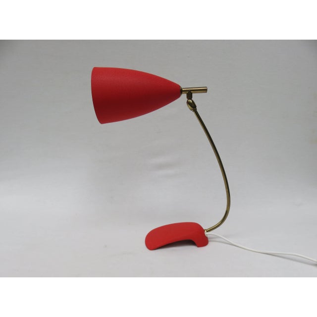 Red Table Lamp from Cosack, 1950s For Sale - Image 6 of 18
