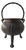 Antique Bronze Cauldron with Coat of Arms on Tripod, 1890s For Sale