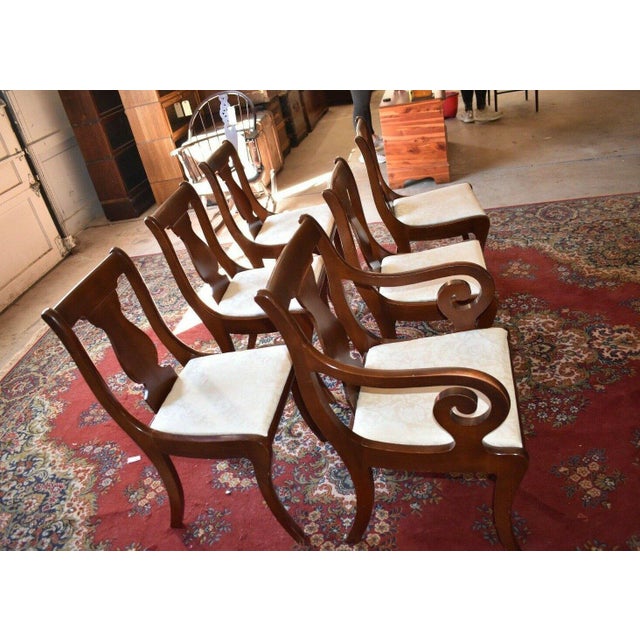 Antique Upholstered Dining Room Chairs By Hickory Chair Co Set Of 6 Chairish