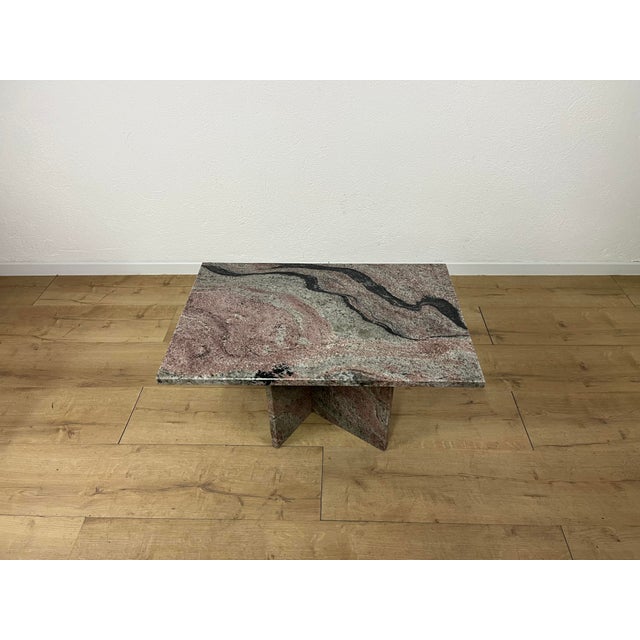 1970s Rectangular Pink Marble Coffee Table, 1970s For Sale - Image 5 of 9