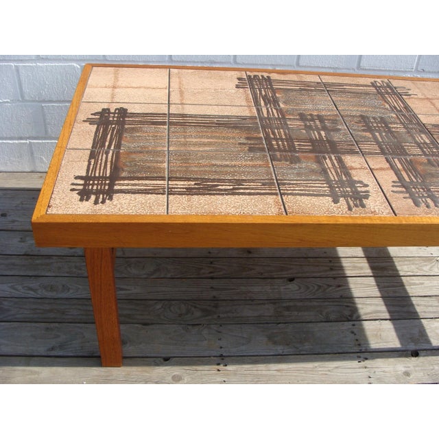 Danish Tiled Coffee Table from Trioh, 1960s For Sale - Image 12 of 18