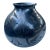 Jesus Pina Mata Ortiz Black on Black Pottery Olla Vase Signed 10” Mexico For Sale