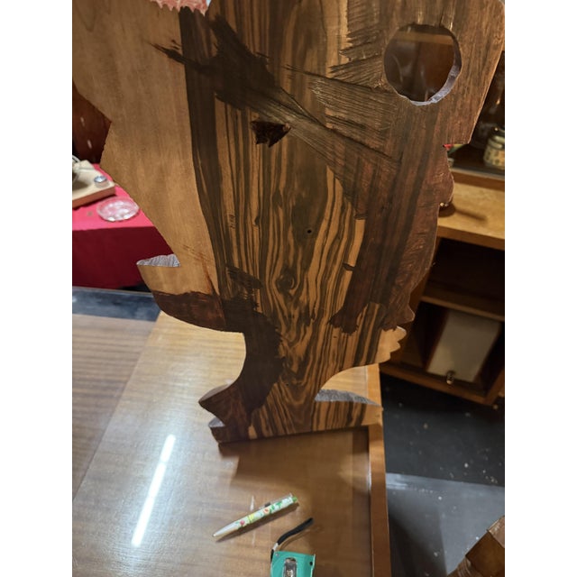 Large African Wedding Masks, 1950s, Set of 2 For Sale - Image 4 of 14