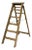 English Victorian Pine Step Ladder Labeled "x Ladder" For Sale