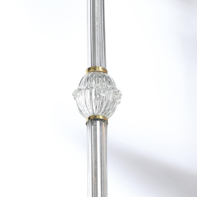 Mid-Century Hand-Blown Murano Glass 5-Arm Chandelier by Barovier & Toso For Sale - Image 17 of 18