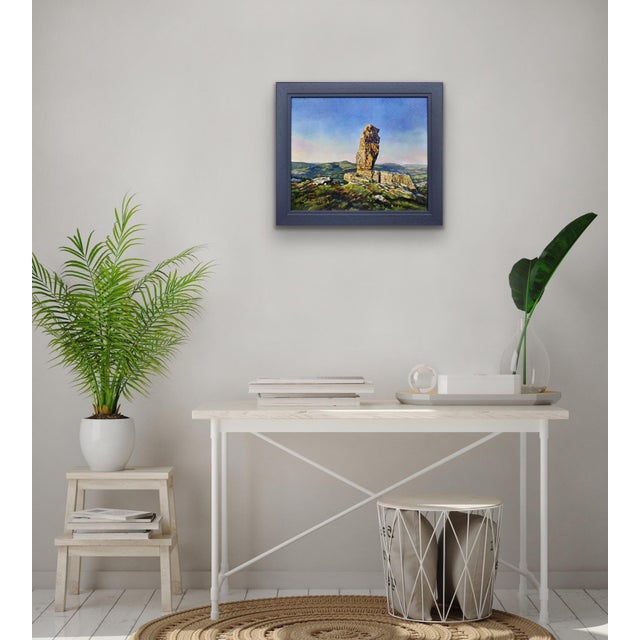 Elin Sian Blake, The Lonely Shepherd, Llangattock, Brecon Beacons, 2000s, Oil on Canvas For Sale - Image 15 of 18