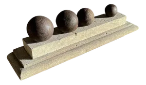 Cannonballs on Pedestal by Walter De Buck, Set of 4