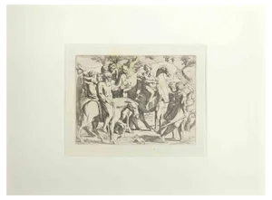 Giovanni Lanfranco, Genesis 31, Old Testament Story, Etching, 1600s