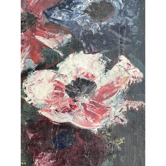 1930s Taro Takikawa, Bouquet, 1939, Oil on Canvas, Framed For Sale - Image 5 of 12