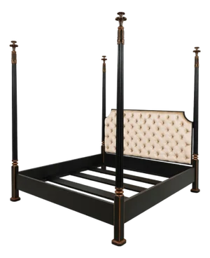 Nancy Corzine King Size Paint Decorated Poster Bed
