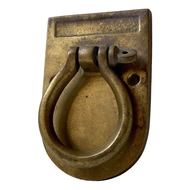 Art Deco Door Knocker in Brass, 1930s For Sale