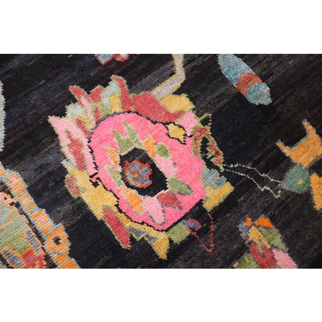 Contemporary Turkish Oushak Inspired Multicolor Rug For Sale - Image 11 of 12