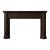 Antique Neoclassical Marble Fireplace Mantel Surround c.1818 Red & Black Stone Architectural Salvage For Sale