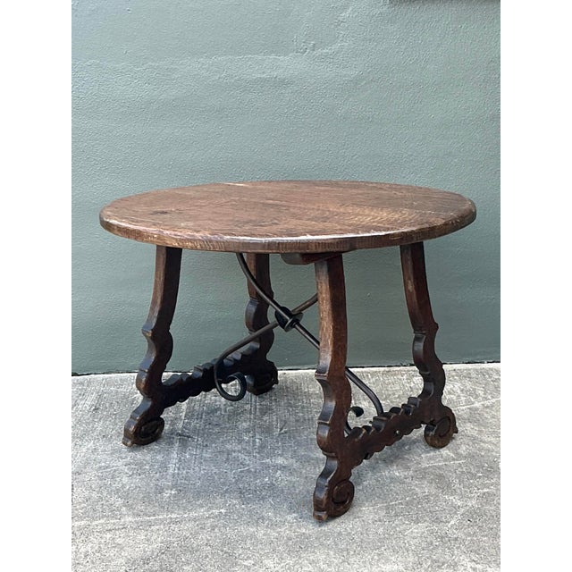 Vintage 19th Century Spanish Center Hall Table For Sale In West Palm - Image 6 of 12