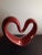 1970s Zsolnay Pecs Hungary Red Ceramic Heart Sculpture For Sale In Dallas - Image 6 of 6