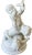 A beautifully modeled French bisque porcelain sculpture by Edmé Samson et Cie, Paris, depicting three playful children...