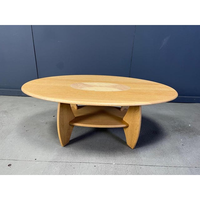 1980s Vintage Oval Beech Coffee Table, 1980s For Sale - Image 5 of 14